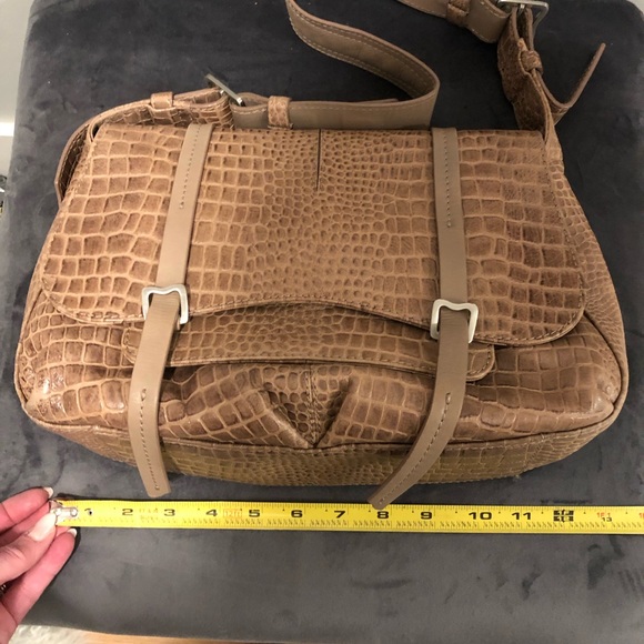 Radley London Croc embossed leather shoulder bag - Picture 8 of 10